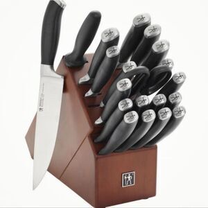Henckels Elan Forged 21-PC Knife Block Set- Matte Black